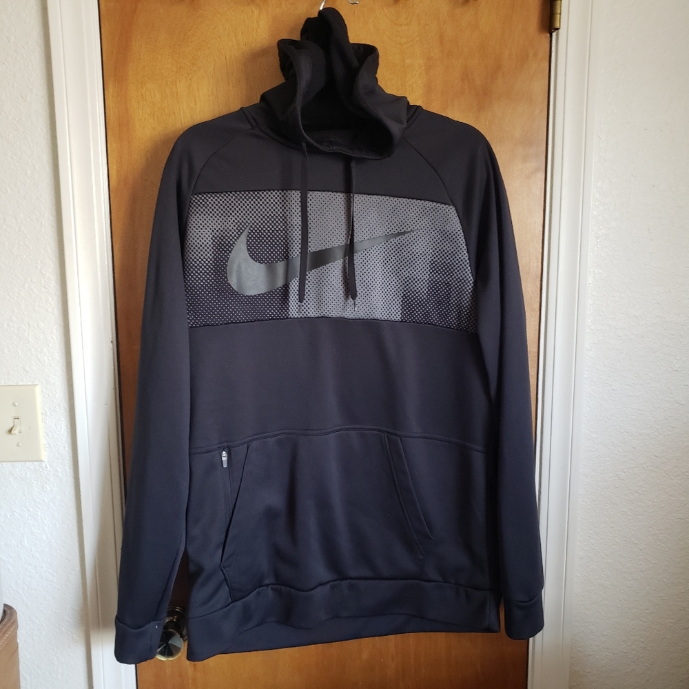 EC NIKE dri fit FLEECE hooded graphic pullover w 2 pockets